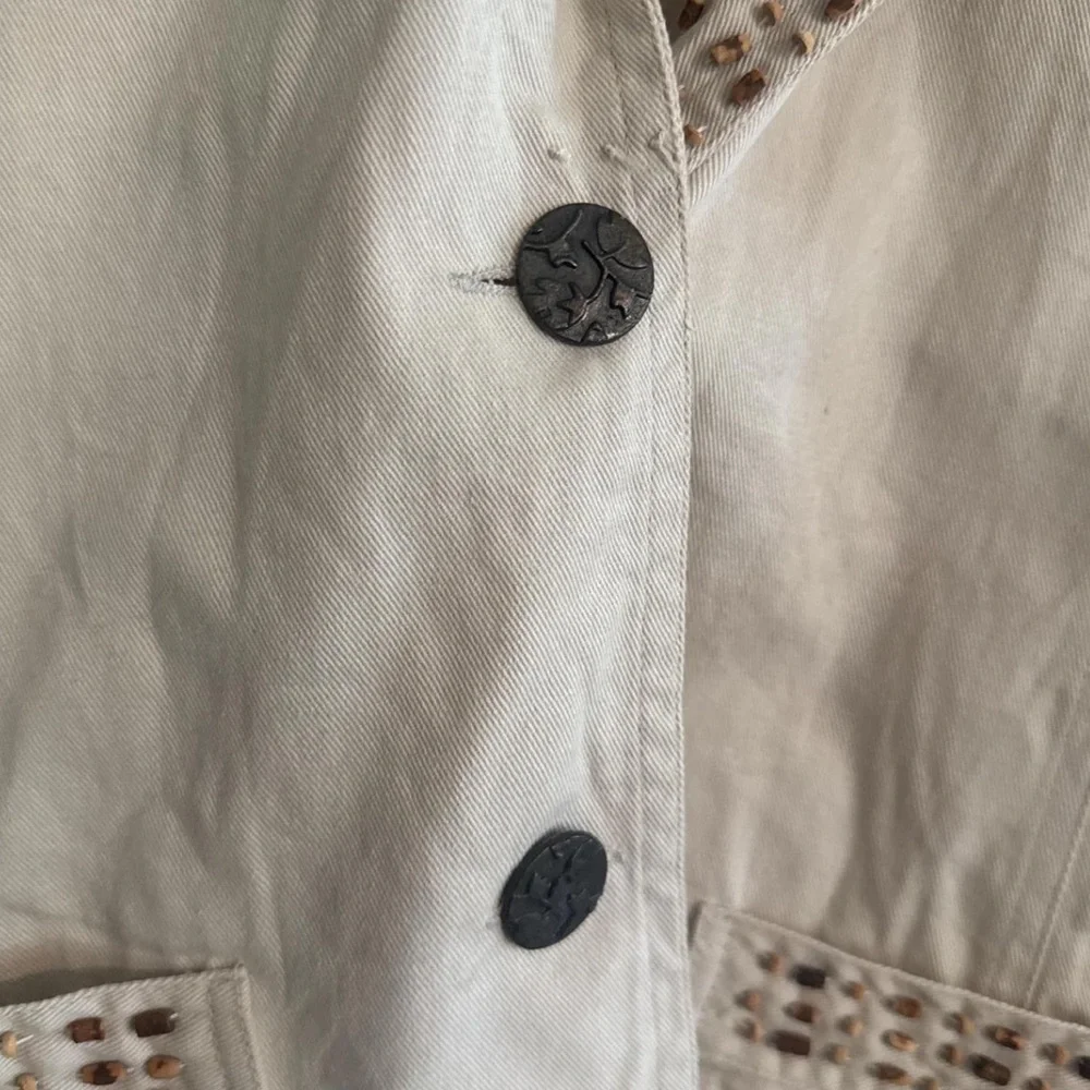 Vintage New Direction Sport Beaded Vest 90s Boho Coastal Cowgirl - Picture 7 of 7